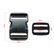 25mm Plastic Side Release Adjustable Buckle & Triglide Slides - (Pack of 2)